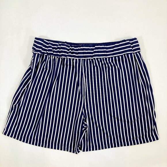 Robert Louis Striped Shorts Stretch Nautical Sailing Summer Beach Lake Coastal L - Picture 2 of 4